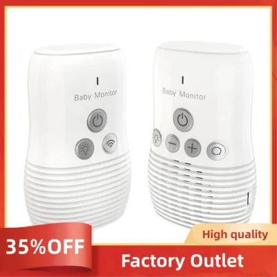 Baby Audio Monitor 2-Way Talk Baby Wireless Night Light Home Child Safety Device 2.4GHz US-Plug Easy Install Easy to Use