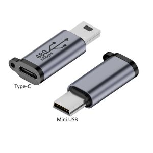 MIIQNUS Mini USB Micro USB Adapter USB Type-C Adapter Fast Charging USB C To USB Adapter USB Charging Converter Zinc Alloy To Type-C Converter for Mobil Phone/Tablet/PC/Laptops