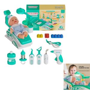 Kids Dentist Role Playing Game Set with Accessories Tool Fun Imagination and Safe Doctor Pretnd Play Toy for Children