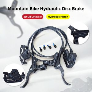 MTB Hydraulic Disc Brake Sensitive Powerful Braking Integrated Oil Cylinder Design Adjustable Lever Universal 22.2mm Mount for 160mm Disc Rotor Durable Aluminum Alloy