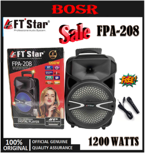 FT-Star FPA-208 8" Inches Trolley Speaker