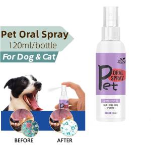Pet Oral Deodorant Spray 120ML Cat Dog Oral Care Spray Remove Bad Breath Teeth Cleaning Spray 可食用宠物口腔喷雾 狗狗猫咪口腔清洁 除口臭