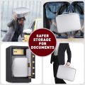 Fireproof Document Storage Bag,IPX4 Waterproof Document Storage Bag, Zipper Closure Safety Accessories,for Business Home. 