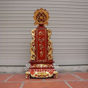 Bài vị bàn thờ gia tiên gỗ hương cửu huyền thất tổ rát vàng cao 41486167cm