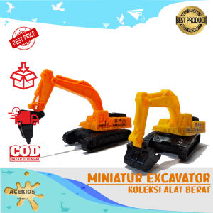 Acekids Mainan Anak Miniatur Excavator Alat Berat Murah Mini Excavator Mobil Penggali - 0684