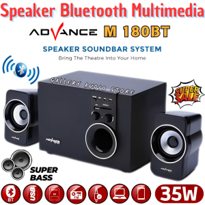 Speaker Aktif Advance M180BT Bluetooth Multimedia With Subwoofer Dan Fm Radio | Speaker Aktif Advance M180bt Bluetooth | Speaker Pc | Speaker Laptop | Advance - Speaker Bluetooth M180bt Garansi Resmi | Cod