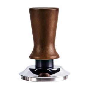 Beechwood and Stainless Steel Coffee Tamper Ergonomic Handle Constant Pressure Espresso Press Home Brewing Tool