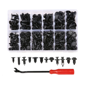 240pcs ô tô ghim hãm đẩy Bộ dụng cụ phân loại phổ quát cho bảng điều khiển Tấm Ốp cửa Bumper sửa chữa và thay thế