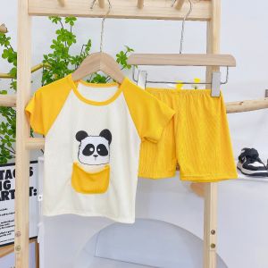 (7-18kg) Bộ Cộc Tay Cho Bé Sơ Sinh Thun Lạnh Cực Mát Minky Moon In Hình Con Vật Đáng Yêu