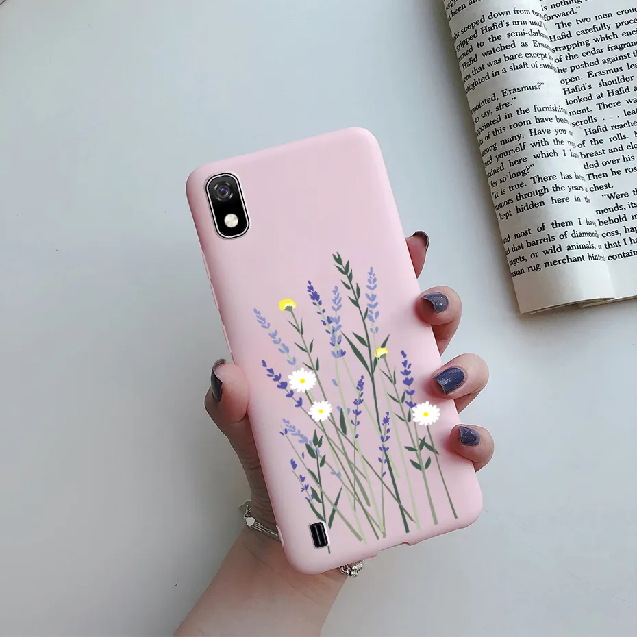 Case for Samsung Galaxy A10 Cute Candy Painted Soft Silicone Cases