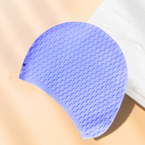 Kansa Topi Renang Silicon Bintik Topi Renang Pelindung Telinga Bahan Silikon Tahan Air Untuk Pria Dan Wanita