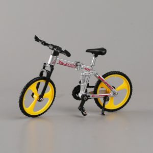 TESDFD Mô phỏng Xe đạp ngón tay mini Gấp Xe đạp leo núi Xe đạp ngón tay Sáng Tạo Hợp kim Đồ chơi mô hình xe đạp Quà Tặng trẻ em