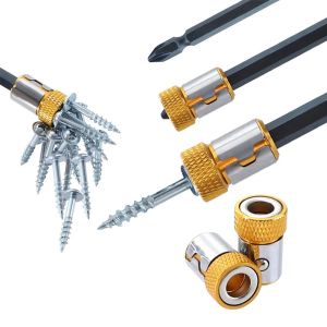 Screwdriver Magnetic Ring 1/4 Universal Screw Driver Head Magnetic Ring Accessories for 6.35mm Shank Anti-Corrosion Drill Bit