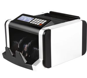 Money Counter Machine Heavy Duty Bill Counter With Money Detector with UV/MG Counterfeit Detection LED Display for Bank Supermarket Business