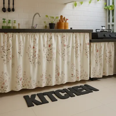 Gorden kolong dapur / Gordeng kolong meja dapur / Gorden dapur bawah kompor 1 set plus tali / Gorden Kolong Dapur cantik / Gorden Kolong Dapur Terbaru / Hordeng Kompor / Hordeng Kolong Meja Dapur