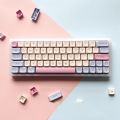 【Keycap Only】Marshmallow keycaps Cotton Candy keycap 132 Keys XDA Profile PBT Dye Subbed Keycaps For Cherry MX Switch Mechanical Keyboard RK61/Anne Pro 2/GK61. 