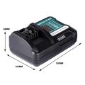 （Arrive within 3 days）Fast Battery Charger for Makita DC10WD / DC10SB / DC10WC / BL1015 / BL1016 / BL1021B / BL1041B 10.8V 12V LED Charger. 