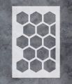 GSS Designs Large Hexagon Wall Stencil (16x24Inch) - Geometric Pattern Stencils for Painting on Wood Wall Furniture - Reusable Herringbone Stencil Template for Wall Decor (SL-107). 