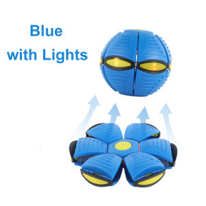 kokepope UFO Magic Ball Frisbee Glowing Flying Saucer Deform Balls for Kids