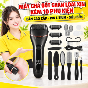 Bộ Máy Chà Gót Chân Kèm 10 Phụ Kiện Bản Cao Cấp Siêu Bền Cho Spa Và Gia Đình