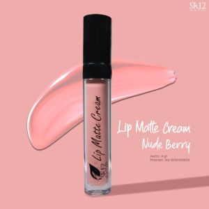 LIP MATTE CREAM SR12 Cherish Me/Nude Berry/SweetPink/Honey Berry Lipstik Dengan Tekture Creamy Tahan Lama Solusi Bibir Kering 2 g