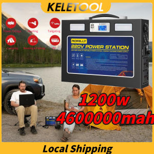 Portable Power Station 1200w 4600000mah Output Emergency Backup Powerbank Solar Generator For Camping powerbank camping