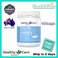 [AUSTRALIA] HEALTHY CARE Fish Oil 1000mg Omega 3 400 caps (Exp: Oct 2026) - Healthwise. 