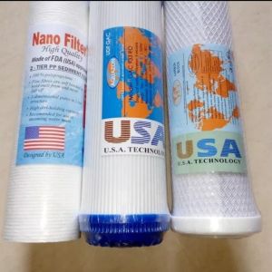 Paket Filter Air Mesin RO/isi Saringan Filter Rumahan (Nanotec Filter Karbon GACKarbon CTO)