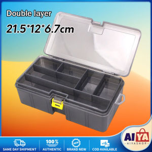 Fishing Lure Box Carp Fishing Organizer Box Portable Fishing Tackle Storage Organizer 27 Grid Magnetic Compartments Fishing Gear Accessories Tool storage box