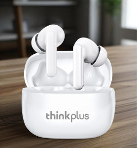 Lenovo Thinkplus TWS หูฟังไร้สายบลูทูธแบบใส่ในหู Smart Touch พร้อมไมโครโฟน หูฟังไร้สาย HD กันน้ำ หูฟังสำหรับฟังเพลง กีฬา