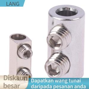 LANG For 1.5mm Wire Rope Suspension Clamps Double Hole Metal Copper Clips Cable Sling Tools Fastening Accessories