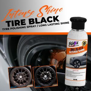 SUABE TIRE BLACK INTENSE SHINE  100 ML FREE COTTON CLOTH - High Gloss Spray Cleaner / Moisturizing Tire Polish / Tire Care