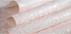 (จัดส่งรวดเร็ว) วอลเปเปอร์ผนัง3d เป็น วอเปเปอร์ติดผนังกาวในตัว wallpaper ลายไทย ลายนูนเตะตา นูนจนสัมผัสได้ ลวดลาย ดูทันสมัย คุณภาพดี เกรดดี