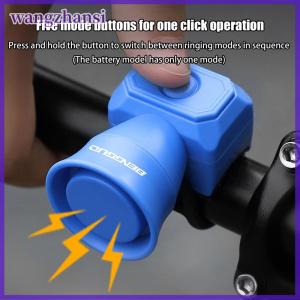 wangzhansi Xe đạp điện Chuông Xe Đạp USB sạc sừng xe đạp leo núi cảnh báo vòng an toàn không thấm nước chuông đi xe đạp phụ kiện