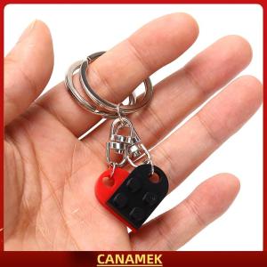 Miễn phí vận chuyển✨ 2pcs tình yêu trái tim gạch Keychain cho các cặp vợ chồng Tình Bạn sinh nhật Món quà trang sức