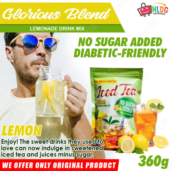 Glorious Blend Iced Tea Lemon 360g with Stevia Extract and Vitamin C