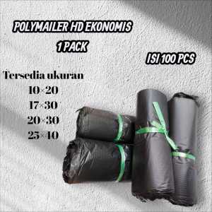 Polymailer HD EKONOMIS hitam 17X30 (isi 100) ekonomis termurah bisa cod