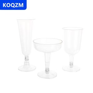[COD] KOQZM 10pcs nhựa rõ ràng rượu sâm banh Cocktail Bar ly nướng Kính drinkware cho bữa tiệc sinh nhật lễ hội kỷ niệm ngày cưới