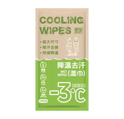 Large Size 20x60cm Cooling Wipes for Summer Refreshing Ice Towels Sweat Absorbing Sports Neck Wipe Individually Packaged for Gyms Outdoor Activities