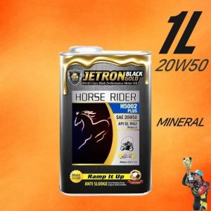 KB JETRON BlackGold ZHR 1L MineralSynthesePRO"Ester"Fully Ester 10W40 10W50 15W50Bigbike4T Minyak Pelincir Motosikal