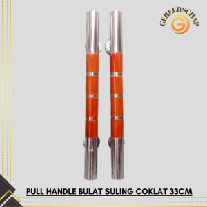 Gagang Pintu Pelangi Metalik Dengan Motif Bulat Untuk Suling Coklat 33cm - Aksesori Keamanan
