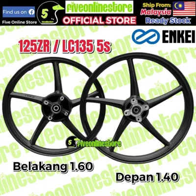 SP522 ENKEI Sport Rim Yamaha Y125z Y125Zr 125Z 125Zr LC135 5s SIZE 1.4/1.6 SIAP Free Bearing Bush Ready Stock Rim SP522