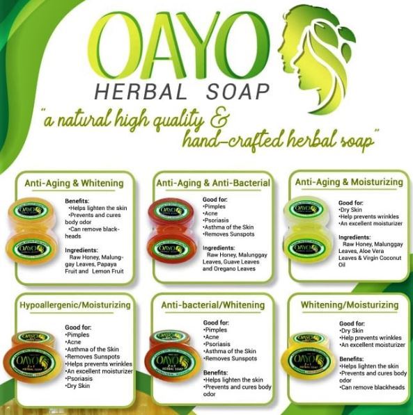 OAYO Herbal Bar Soap ANTI AGING HERBAL ORGANIC ANTIBACTERIAL