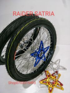 [HCM] CẶP BÁNH CĂM RAIDER SATRIA CĂM ĐÙM MẠ CRÔM NIỀNG BANZAI THÁI LAN 7 MÀU 1.4 1.6 CÓ THỂ LẤY ĐĨA HOẶC LÒNG ĐĨA CNC FULL VỎ RUỘT CRV HOẶC CAMEL (TƯ VẤN QUA SDT TRÊN HÌNH)