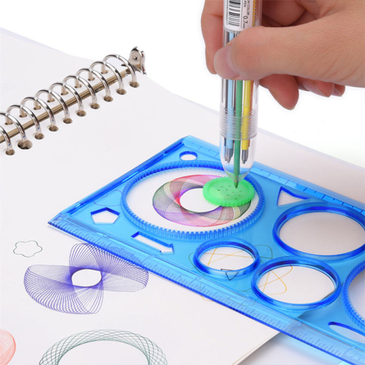 🔥chageey👍 Art Creativity Spiral Drawing Ruler Art Set for Kids,Art Set ...