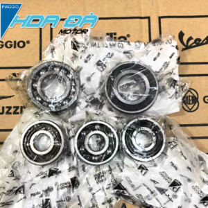 Bộ Bánh Răng Láp/ Bánh Răng Hộp Số Và Bộ Bi Láp/ Bạc Đạn Láp Piaggio Vespa Đời 2V Chế Cơ 2VIE 3V/3VIE 3VIGET Zip 100