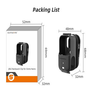 Giá đỡ kẹp ba lô Sunnylife cho DJI Osmo Nano chống rung xoay 360 độ kẹp gắn cho phụ kiện camera DJI OSMO NANO