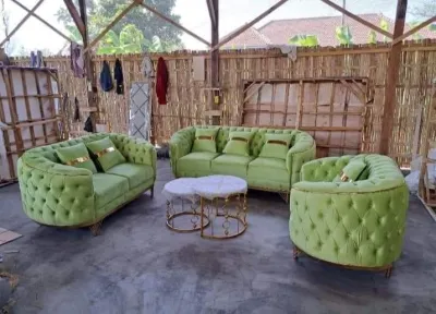 Sofa model terbaru variasi kancing ukuran jumbo seat 3 1 1 varian warna mewah