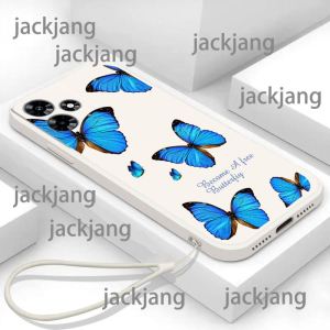 Casing INFINIX HOT 30  Phone case butterfly Candy Jelly Color Cover Soft Silicone Phone Case