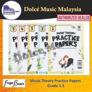 Fingerssmart - Music Theory Practice Papers with Revision Notes for Online Theory Exam Grade 1-5
